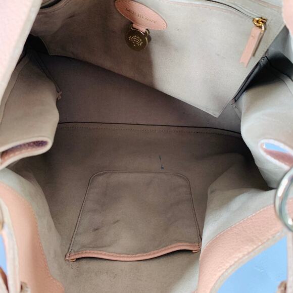 MULBERRY Dusty Pink Pebble Grain Leather Tote Handbag - Picture 11 of 16